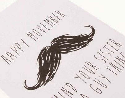 Movember Greeting Cards