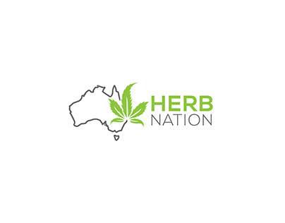 herb cannabis logo