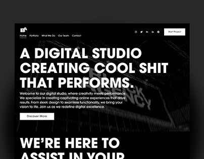 Black Agency Squarespace 7.1 Template