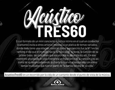 Acústico TRES60 Creatividad