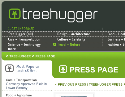 UX + UI Design: TreeHugger