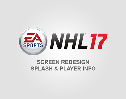 UI/UX Design - NHL 17 Redesign