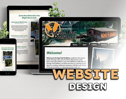 Portage Trail Outfitters Website Design