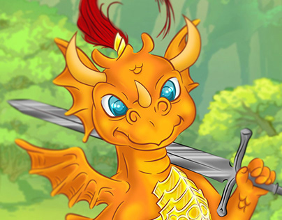 Sparkle the One Winged Little Dragon
