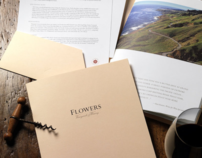 Flowers Vineyards & Winery Folder & Brochure Design