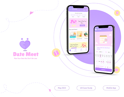 Date Meet- Date planner app (UX Case Study)