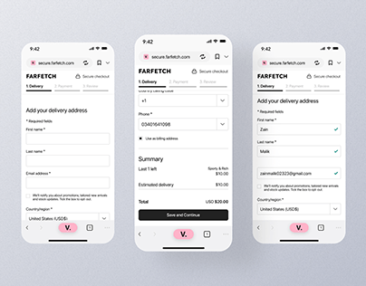 Delivery Mobile App Ui