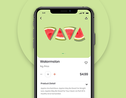 Grocery Mobile App UI