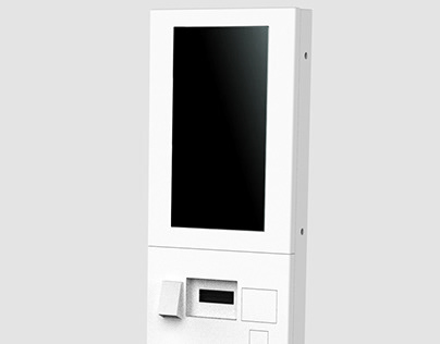 Self-service kiosk - 3D design render
