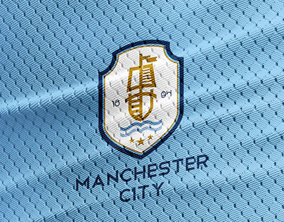 Manchester City Logo Crest Rebranding.