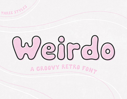 Weirdo - Groovy Retro Font