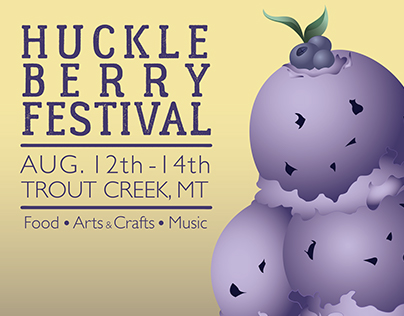 Huckleberry Festival Poster