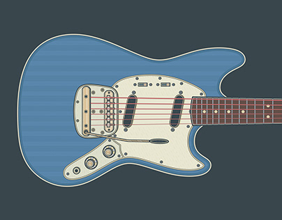 Fender Vintera '60s Mustang Guitar Art