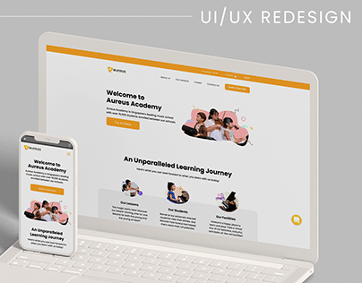 Aureus Academy UI/UX Web design
