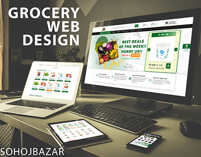 Landing page Design | Grocery Website