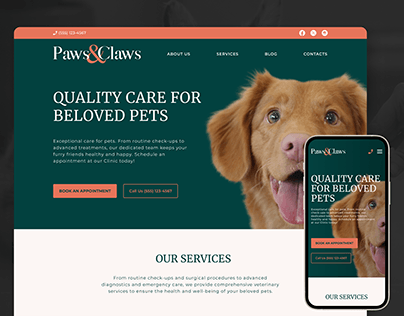 Project thumbnail - Veterinay Clinic Landing Page