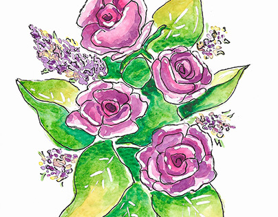 Floral Illustrations for Mother's Day Cards