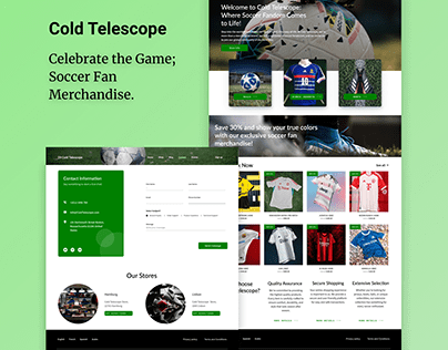 Cold Telescope Iconic Designs | UI/UX | web Design