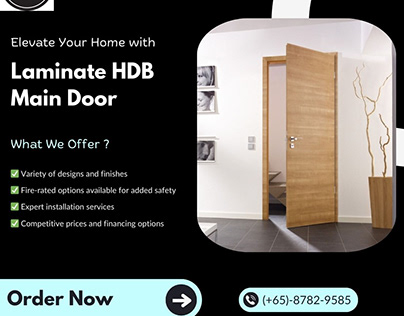 Elevate Your Home with Laminate HDB Main Door