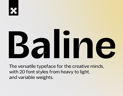 Project thumbnail - Baline Font - A Modern and Dynamic Sans-Serif Typeface