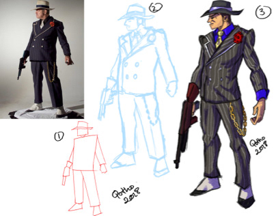 Mafia Character Design