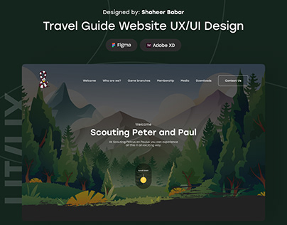 Travel Guide Website UX/UI Design