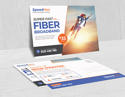 Broadband Service Provider Marketing Postcard