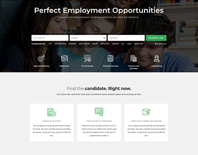 Search Job and Build your Position website by Sunny