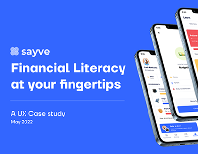 Sayve - A UX case study