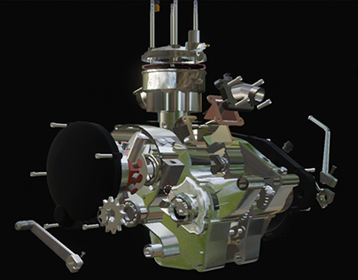 Engine Exploded View - Animation and 3D Model