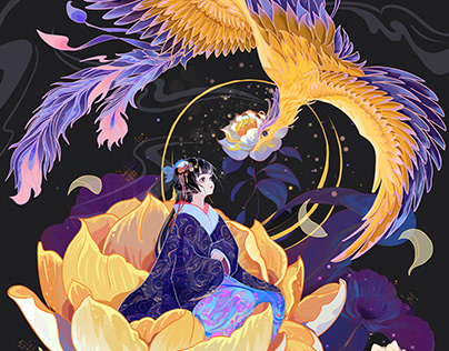 Phoenix and Flower Fairy 凤凰与花仙子