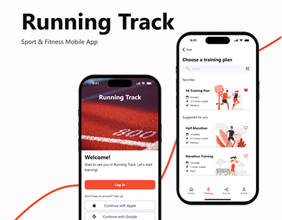 Running Track | Mobile Fitness App | UX/UI Case Study