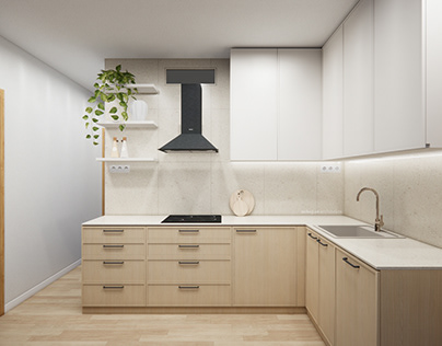 Simple kitchen & mudroom design, Dolný Kubín