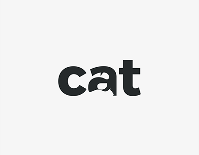 cat wordmark logo