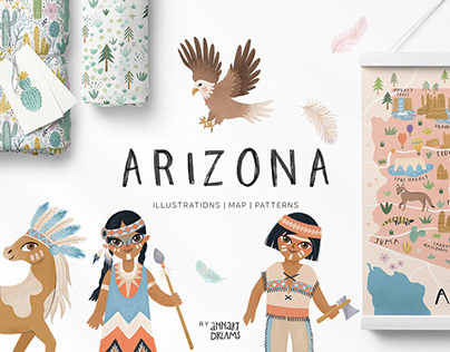 Arizona. Map & Patterns