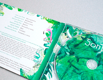 Diseño de CD para la banda Sontag