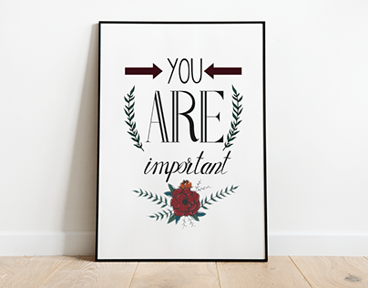 You are important poster