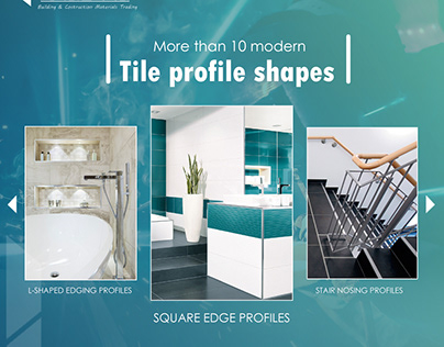 More than 10 modern Tile profile shapes.