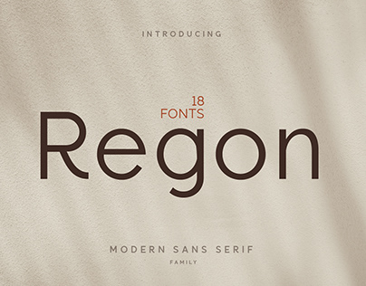 Regon Font Family
