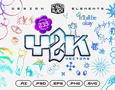 (FREE) 235 Y2K Shapes, Icons and Elements