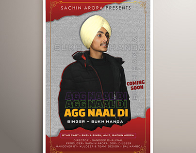 Song Poster Design creation for a Punjabi Singer