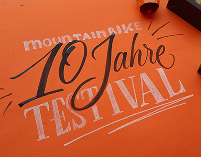 Event Calligraphy for Mountainbike Testival