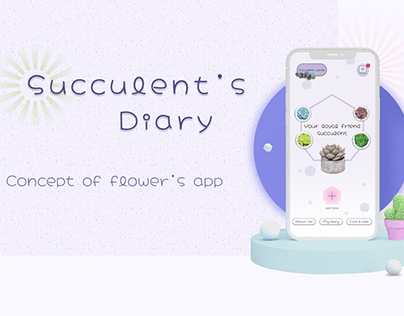 Succulent's Diary | Mobile App UI/UX