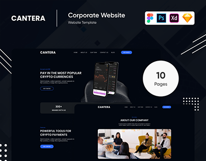 Cantera - Crypto Currency Landing Page