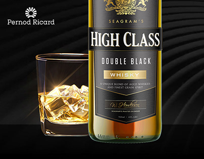 Seagram's Double Black Whisky Design