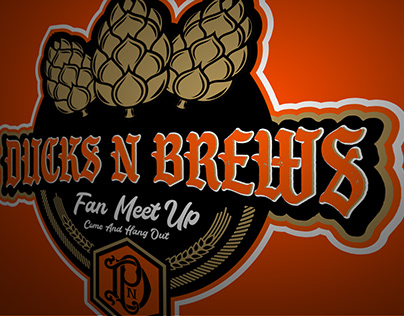 Ducks N Pucks | Ducks N Brews Beer Fan Meet Up Logo