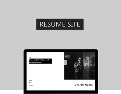 A Minimal Resume Site.