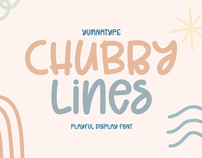 Chubby Lines - Display Font