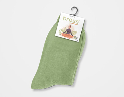 Socks Label Packaging Design_3 (Women Socks) Bross