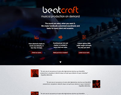 BeatCraft. Website